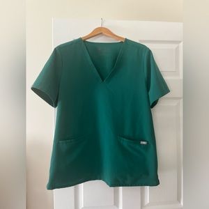 Hunter Green Scrub Top